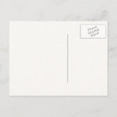 ビーチスターフィッシュ&あなたの写真を保存する日付チケット 案内ポストカード (裏面)