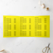 ビーチスターフィッシュ、美しいサロントリフォールドフライヤー 三つ折り招待状 (内部)