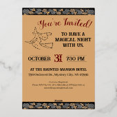 ビーチスターリーナイトハロウィーン 箔招待状 (裏面)