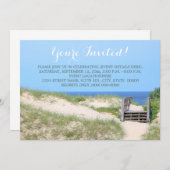 ビーチステップ招待状 招待状 (正面/裏面)