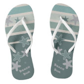 ビーチストライプとヒトデビーチサンダル ビーチサンダル (ソール)