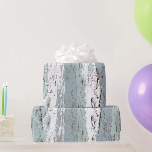 ビーチストライプの ラッピングペーパー (パーティーギフト)