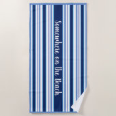 ビーチストライプタオル – ビーチのどこか ビーチタオル (正面)