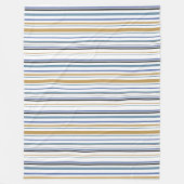 ビーチストライプブランケット沿岸心地よい フリースブランケット (正面)