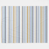 ビーチストライプブランケット沿岸心地よい フリースブランケット (正面(横))