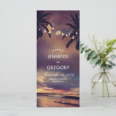 ビーチストリングライツパームズ結婚式 プログラム (スタンド正面)