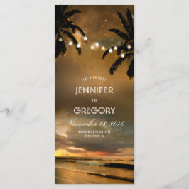 ビーチストリングライツパームズ結婚式 プログラム