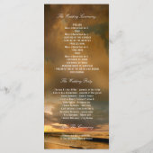 ビーチストリングライツパームズ結婚式 プログラム (裏面)