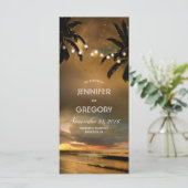 ビーチストリングライツパームズ結婚式 プログラム (スタンド正面)