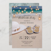 ビーチストリングライトバチェロレッテ 招待状 (正面/裏面)