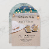 ビーチストリングライトバチェロレッテ 招待状 (正面/裏面)