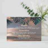 ビーチストリングラ結婚イトの情報ゲストカード エンクロージャーカード (スタンド正面)