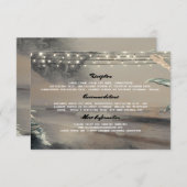 ビーチストリングラ結婚イトの情報ゲストカード エンクロージャーカード (正面/裏面)