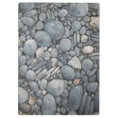 ビーチストーンシェル石絵画石芸術 クリップボード (裏面)