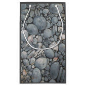 ビーチストーンシェル石絵画石芸術 スモールペーパーバッグ (裏面)