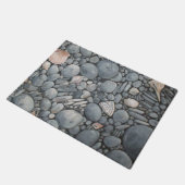 ビーチストーンシェル石絵画石芸術 ドアマット (アングル)
