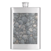 ビーチストーンシェル石絵画石芸術 フラスク (正面)