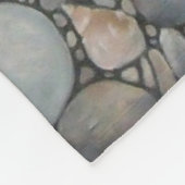 ビーチストーンシェル石絵画石芸術 フリースブランケット (角)