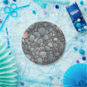 ビーチストーンシェル石絵画石芸術 ペーパープレート (パーティー)