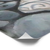 ビーチストーンシェル石絵画石芸術 ポスター (コーナー)