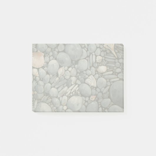 ビーチストーンシェル石絵画石芸術 ポストイット (正面)