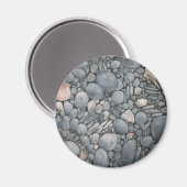 ビーチストーンシェル石絵画石芸術 マグネット (正面/裏面)