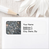 ビーチストーンシェル石絵画石芸術 ラベル (インサイチュ)