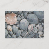 ビーチストーンシェル石絵画石芸術 名刺 (裏面)