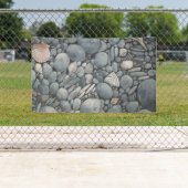 ビーチストーンシェル石絵画石芸術 横断幕 (インサイチュ)