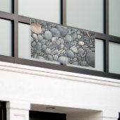 ビーチストーンシェル石絵画石芸術 横断幕 (ビルの外側)