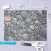 ビーチストーンシェル石絵画石芸術 薄葉紙 (クラフト)