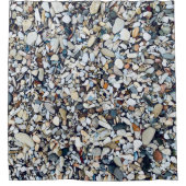 ビーチストーンズ小石 シャワーカーテン (正面)