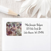 ビーチストーンズ白と紫の宝石 ラベル (インサイチュ)