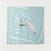 ビーチスノーイエーグレット タペストリー (正面(横))