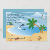 ビーチスポット招待状 招待状 (正面/裏面)