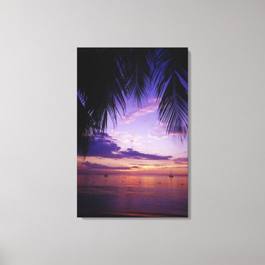 ビーチズアットネグリル,ジャマイカ3 キャンバスプリント (正面)