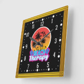 ビーチセラピー-18920 スクエア壁時計 (傾斜)