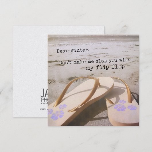 ビーチセラピー 5.25 x 5.25 カード (正面/裏面)