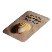 ビーチセレニティセーブ日付プレミアムマグネット マグネット (左側)