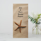 ビーチセレニティ結婚式 プログラムカード プログラム (スタンド正面)