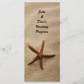 ビーチセレニティ結婚式 プログラムカード プログラム (正面)