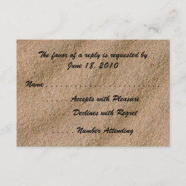 ビーチセレニティRSVPカード 出欠カード