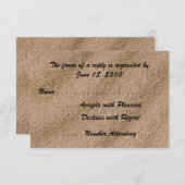 ビーチセレニティRSVPカード 出欠カード (正面/裏面)