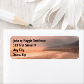 ビーチセレネ平和的な風景海海 ラベル (インサイチュ)