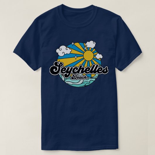 ビーチセーシェルビーチ Tシャツ (デザイン正面)