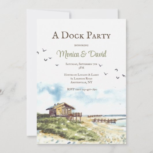 ビーチソレス招待状 招待状 (正面)