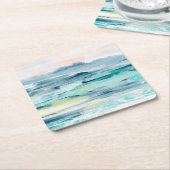 ビーチタイズII スクエアペーパーコースター (アングル)