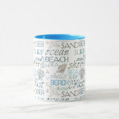 ビーチタイポグラフィ マグカップ (中央)