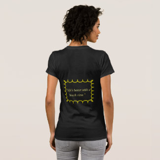 ビーチタイム中 - シンプルな女性向けサマーテイ Tシャツ