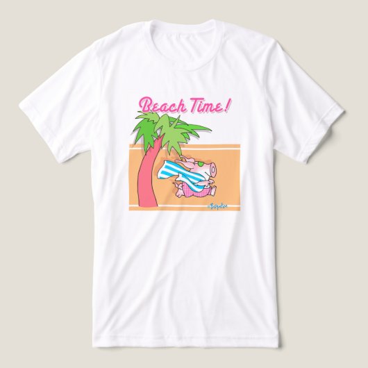 ビーチタイム!バイボイントン トライブレンドTシャツ (デザイン正面)